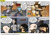 FICTION CAN YOu BELIEVE WE GOT JOBS LIKE THIS? MY MOM SAID I WOULD NEVER GET WESTWOOD COLLEGE ARE YOU TWO DONE TESTING NEED YOu To WAS RIGHT! HAVE SEX WITH THESE W----- THEN DESIGN ANOTHER ONE. THE GAMETHAT GAME? INDUSTRY IS LIKE A NONSTOP DIGGITY! COCAINE- FUELED ANYWHERE WITH THESE GAMES. No O---! ILLIN'! NONFICTION FYI, WE JUST LAYED OFF HALF THE MODELERS, SO BOTH OF YOu FUCKPOLES ARE ON 16 HOUR DAYS UNTIL FURTHER NOTICE. OH, AND DON'T FORGET TO TIGHTEN UP THE GRAPHICS ON LEVEL 3! 48Pm HAHAHAHAHLOLOl1! 0000!O11!ORZ! Fina Boss © 2007 Joel Watson www.hijinksensue.com