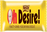 Nestle h Desire! PEANUTTY CARAMEL FUDGE BAR IN MILK CHOCOLATE
