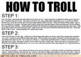 HOW TO TROLL STEP eTHE ART OF τROLLING.COM