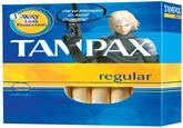 TAID We've Manag to Avoid Drowaing! 3-WAY Leak Protection TAMPAX regular cardboard