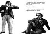 "Alexander, I'm getting some thing. A transmission... from far away..." "What is it?" Somewhere... someone... is ghost riding the whip."