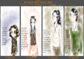 Not-Cleverly Named Character Meme Easiest meme ever Just draw or a full body image) of yor characters at the age listed below the box Now she's 22 Very quiet Still perfect daughter When her father is away from home, hunting, she stays home with her mother, and helps her with everythig she can. Some people finds er creepy because of After her mother died (when she was 14), she became even more quiet and serious. When she was 15 she started to accompany her father on a shorter hunting trips hen s quietness Good child fascinated by forest. decided go to the farawa land to visit cousin Muriel. 5 Years Old 13 Years bl6 17 Years Old 25 Years Old