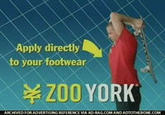 Apply directly to your footwear ¥ ZOO YORK