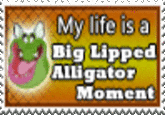 My life is a Big Lipped Alligator Momnent
