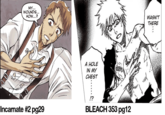 MY WOUNDS... How...? WASN'T THERE A HOLE IN MY CHEST 17 Incamate #2 pg29 BLEACH 353 pg12