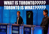 WHAT IS TORONTOP? TORONTO IS WHAT?pp LE DINK NK $3,400 $3,400 $1,200
