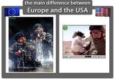 the main difference between Europe and the USA