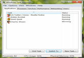 Windows Task Manager File Options View Windows Help Applications Processes Services Performance Networking Users Task (3) Twitter Home Mozilla Firefox Adobe Acrobat Jewel Quest Charlie Sheen Status Running Running Running Winning End Task Switch To New Task... Processes: 82 CPU Usage: 16% Physical Memory: 43%