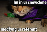 Im in ur snowclone modfyng ur referent
