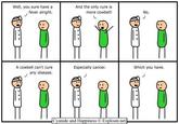 Well, you sure have a fever alright. And the only cure is more cowbell! No. A cowbell can't cure any disease. Especially cancer. Which you have. Cyanide and Happiness C.Explosm.net