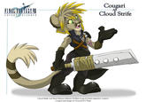 Cou Cloud Strife gari INILTINTISIHT A DYEN THILDREN Cloud Strife and Final Fantasy Advent Children Logo (c) their respective creators Cougri and image (c) Nanook123/Trish