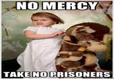 NO MERCY TAKE NO PRISONERS
