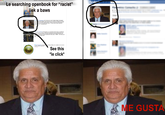 facebe Le searching openbook for "racist" liek a baws See this 치e click" IS re ME GUSTA