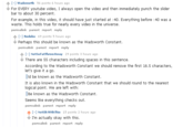 H wadsworth 56 points 6 hours ago For EVERY youtube video, I always open the video and then immediately punch the slider bar to about 30 percent For example, in this video, it should have just started at :40. Everything before :40 was a waste. This holds true for nearly every video in the universe permalink parent report reply [-] Redebo 69 points 5 hours ago Perhaps this should be known as the Wadsworth Constant permalink parent report reply [-] NotSoFatThrow Away 29 points 3 hours ago There are 55 characters including spaces in this sentence According to the Wadsworth Constant we should remove the first 16.5 characters, let's give it a go ld be known as the Wadsworth Constant It is also known in the Wadsworth Constant that we should round to the nearest logical point. We are left with: Be known as the Wadsworth Constant Seems like everything checks out permalink parent report reply ↑ [-] NotOk WithThis 15 points 2 hours ago I'm actually okay with this permalink parent report reply