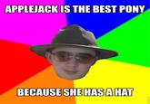 APPLEJACKIS THE BEST PONY BECAUSESHE HASAHAT