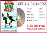 Otrioc Max GET ALL 9 DANCES! FUNK 80's HIP-HOP SINGING CHARLESTON SURF DISCO COUNTRY ORIGINAL YOURSELF FREE SHIPPING ON ALL DVD ORDERS!