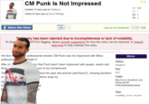 CM Punk Is Not Impressed 599 Updated 19 days ago by Tomberry Added 20 days ago by Kevin Kittridge. Share this Entry Like us on Facebook! Like 63k try has been rejected due to incompleteness or lack of notability To dis DPOOL flagging, please provide suggestions for how this entry can be improved, or request editorship to help maintain this entry We first profession After in thin Thi t professional wrestler CM Punk was not impressed with fellow Meme Triple H Status: Deadpool Year rs that Punk hasn't been impressed with people, events and ues to be unimpressed hout the past and present (and future?), showing boredom blown away by 2011 Origin http://www.facebook.com home.php계 Ab Tags wrestling, wwe, cm punk