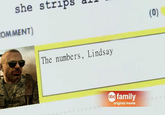 she strips aII OMMENT) The numbers, Lindsay abc family original movie