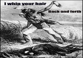 I whip your hair Back and forth
