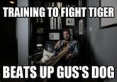 TRAINING TO FIGHT TIGER He BEATS UP GUS'S DOG