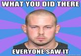 WHAT YOU DID THERE EVERYONESAW IT memegenerator.net