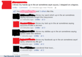I throw my hands up in the air sometimes sayin ayyoo, I stepped on a legooo. Unlike . Comment . 23 minutes ago near Peoria . Yound 3 others ike this. throw my sand which up in the air sometimes saying ayyyooo forgot the mayyo000 17 minutes ago . Unlke。2 throw my test up in the air sometimes saying ayyyooo il take a zerrooo 14 minutes ago . Unike。eS3 i throw my skittles up in the air sometimes saying 7 minutes ago Unike 1 nteis throw my facebook up in the air sometimes sayin' ayoo, where'd my life go? 4 minutes ago . Unike . 2 wandered that tooo 4 minutes ago Unlke 32 Write a comment. failbook.com