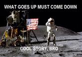WHAT GOES UP MUST COME DOWN COOL STORY, BRO