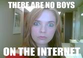 THERE ARE NO BOYS ON THE INTERNET