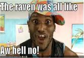 The raven wasamiKe Aw hell no
