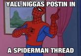 YALL N----- POSTIN IN A SPIDERMAN THREAD