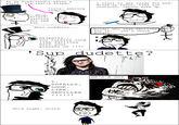 At my boyfriend's after a party. I'm really tired. I start to get ready for bed. Brush my teeth, take out contacts, remove make up. *note: amazing sidecut * Merp, friend, waiting for the bus When suddenly. . . Wonder who that Skrillex guy is. . . Let's check google. Derpette... You totally lookI like Skrillex with your glasses on !!!! 'Sup dudette? HE'S A GUY TOTALLY LOOK LIKE. SKRILLEX Good night, world.