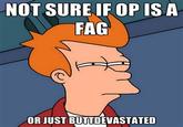 NOT SURE IF OP IS A F-- OR JUST BUTTDEVASTATED