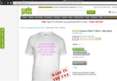 www.cafepress.com/cp/customize/product2.aspx?from CustomDesigner&number-665712683 CafePress Entertainment We have the hottest names in entertainment. Shop now! Open Your Own Online Store Gift Cent Search Cart: o T-ShirtsClothing Kids & Baby Accessories Drinkware Wall Art Home Stickers & Flair Cases Stationery Photo All Design Your Ow SALE! Take $10 off when you purchase $50 or more. CODE: KETCHUP Home > Personalized Gifts & Photo Gifts >Custom Fitted T-Shirt - USA Made >x $25.00 Custom Fitted T-Shirt - USA Made See Bulk Pricing» Select Size: S size chart + description XL 2XL (S3) I WENT TO THE BRONYCON O--- AND ALL I GOT WAS THIS SHIRT AND CRABS Quantity: 1 ADD TO CART MAKE CHANGES SAVE TO BUY LATER Availability: In Stock. Send to Friend Share Please review your product carefully It will be printed just as it is shown here.