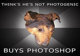 THINK'S HE'S NOT PHOTOGENIC BUYS PHOTOSHOP