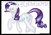 We THE AR OSN'T EVEN SUREe OFP, Pu JamesHalt.deviantart.com Pony Rarity Horse purple mammal violet cartoon vertebrate horse like mammal horse head fictional character pony ear mythical creature