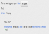 hide Not Spamm This has been flagged as spam First Jr. Batos 1 day ago *Blue shell* randomfunnykidz in reply to Jr. Batos 1 day ago in playlist More videos from GameFails 73 ,