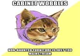 CABINETWOBBLES NON-HAUNTED FURNITUREISJUSTTOO MAINSTREAM
