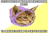 SEES VOCABWORDIN FACEBOOK POST TOMAINSTREAM TOSAY SPARKLE