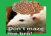 Don't maze me bro!
