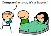 Congratulations, it's a f-----!