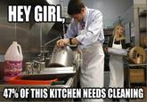 HEY GIRL 47% OF THIS KITCHEN NEEDS CLEANING