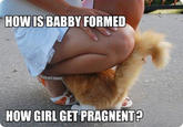 HOW IS BABBY FORMED HOW GIRL GET PRAGNENT?