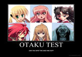 OTAKU TEST CAN YOU SPOT THE ODD ONE OUT? DIY DESPAIR.COM