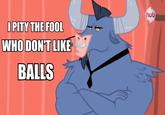 hub IPITY THE FOOL WHO DON'T LIKE BALLS