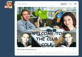 Welcome to the Club, Cole barbi3-bitches 37,994 WELCOME TO THE CLUB COLE Source : barbi3-bitches #cody martin #cole sprouse #comic sans #internet explore
