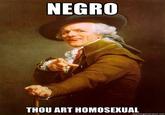 N---- THOU ART HOMOSEXUAL memegenerator.net