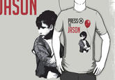HSUN PRESS TO JASON T-shirt t shirt white clothing text male sleeve