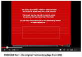 MY VIDEO IS STOPPED HERE BY ANNOTATIONS BECAUSE OF SOME ONGOING LEGAL ISSUES The clip will stay like this until the claim is solved. It is serious. Don't get mad at me or YouTube! you can read more detailed info at the Technoviking Archive on www.subrealic.net 0 00000X ) 0:15 / 4:01 KNEECAM No.1 the original Technoviking tape from 2000
