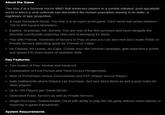 About the Game The War Z is a Survival Horror MMO that immerses players in a zombie-infested, post-apcalyptic world in which a viral outbreak has decimated the human population leaving in its wake, a nightmare of epic proportion. A Huge Persistent World: The War Z is an open world game. Each world has areas between 100 to 400 square kilometers. - Explore, Scavenge, Kill, Survive: You are one of the few survivors and must navigate the desolate countryside exploring cities and scavenging for items. - Play with Friends: Hundreds of Servers to Play on and you can also rent and create Public or Private Servers allocating spots for Friends or Clans. . No Classes, No Levels, No Caps: Create your own survival campaign, gain experience points and spend it to learn dozen of available skills Key Features: - Two modes of Play: Normal and Hardcore Combination of First-Person and Third Person Perspectives Meld of PVE(Player versus Environment) and PVP (Player versus Player) Safe Settlements where Players can Purchase, Sell and Store items as well a post notes for other players Up to 100 Players per Game Server Dedicated Public Servers as well as Private Servers . -Single Purchase, Downloadable Client with ability to play the full game without subscriptions or requiring in-game transactions System Requirements