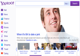 YAHOO Web ' Search Mail News Finance Sports Movies omg When it's OK to date a jerk 1 Shine While most arrogant people don't deserve your time, there are a few times when they're just misunderstood. Question to ask » 26-30 of 40 Autos Shopping Travel Dating SpaceX shows a When it's OK to date a jerk Avoiding bad ingredients Obama's agenda at risk? Rove's remedy for GOP brand launch is hard